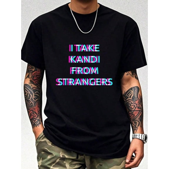 Techno EDM Music Festival Raver T-Shirt Cotton Summer Men's Short Sleeve Tops T-Shirt All Clothes Men Funny T Shirt Vintage Shirts Graphic Tees Street Life Cotton Halloween Fgift Printed & Shipped