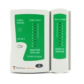 Techno Earth RJ45 RJ11 Cat5 Cat5e Cat6 Cat7 Network Lan Cable Network Tester