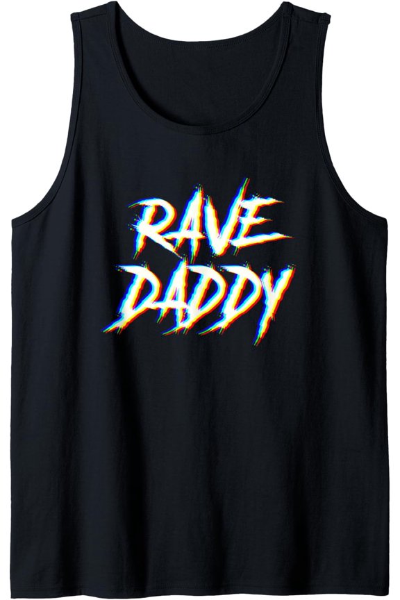 Techno Music Edm Party Raver Festival Rave Daddy Music Party Tank Top Size S-3XL