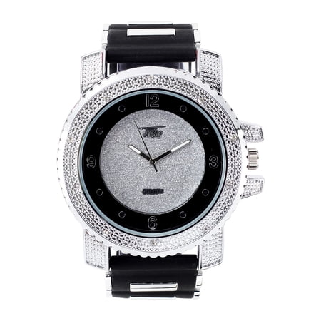 Techno Pave Hip Hop Inspired Men's Bling-ed Out Watch - 52mm Case Size - Quartz Movement