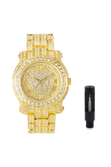 Techno Pave All Watches | Gold - Walmart.com
