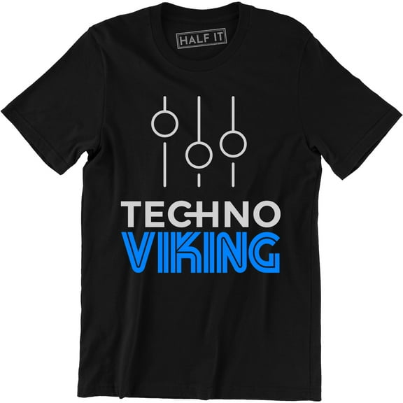 Techno Viking Volume Icon Printed Men Underground Club Music Awakinings T-Shirt