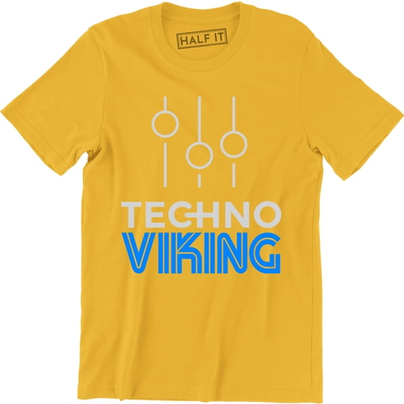 Techno Viking Volume Icon Printed Men Underground Club Music Awakinings T-Shirt