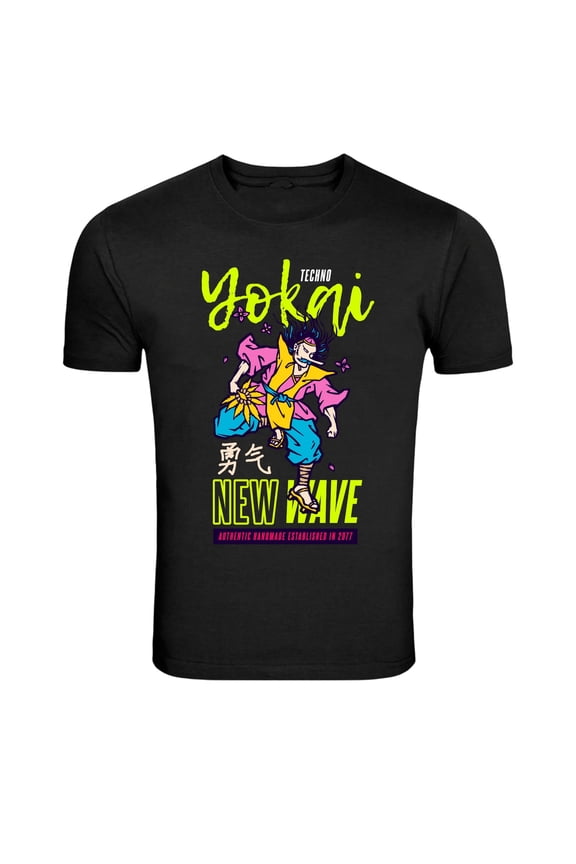 Techno Yokai New Wave Japanese Demon Retro T-Shirt