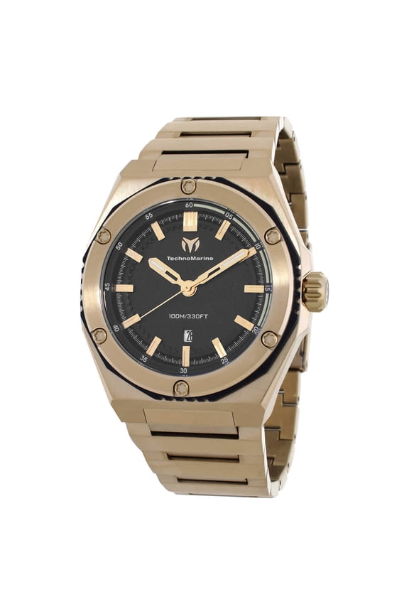 Coral Quartz Black Dial Men's Watch TM-416078