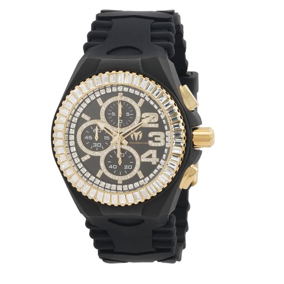TechnoMarine Cruise Chronograph Quartz Crystal Black Dial Men's Watch TM-121187