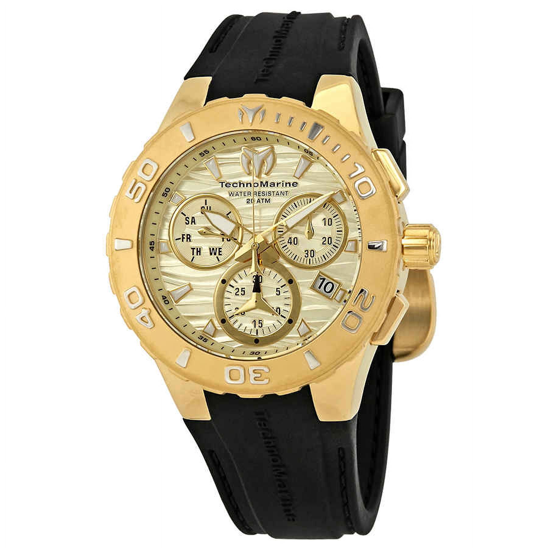 NWT Technomarine Cruise Medusa Chronograph Gold Dial Men\'s Watch 115079 TechnoMarine Cruise Medusa Chronograph Gold Dial Men main image 4