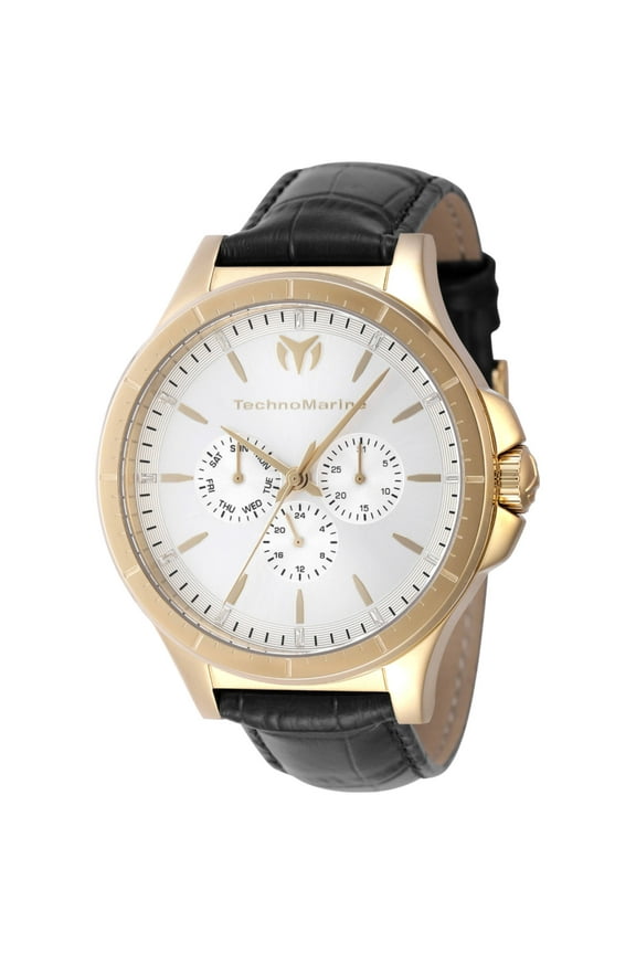 Mens MoonSun Quartz Chronograph Silver Dial Watch