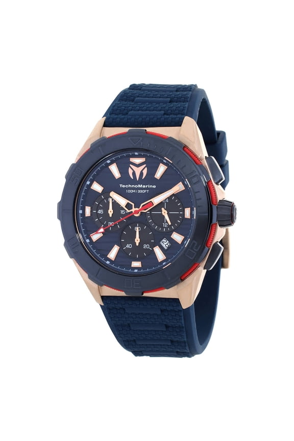 Seven Seas Chronograph GMT Quartz Black Dial Men's Watch TM-725025