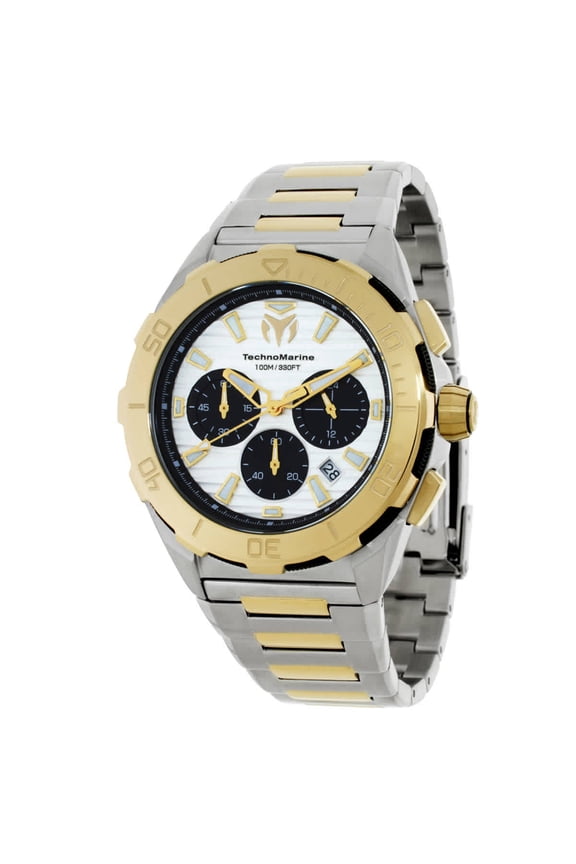 Seven Seas Chronograph GMT Quartz Silver Dial Men's Watch TM-725034