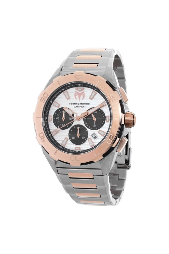 Seven Seas Chronograph GMT Quartz Silver Dial Men's Watch TM-725037