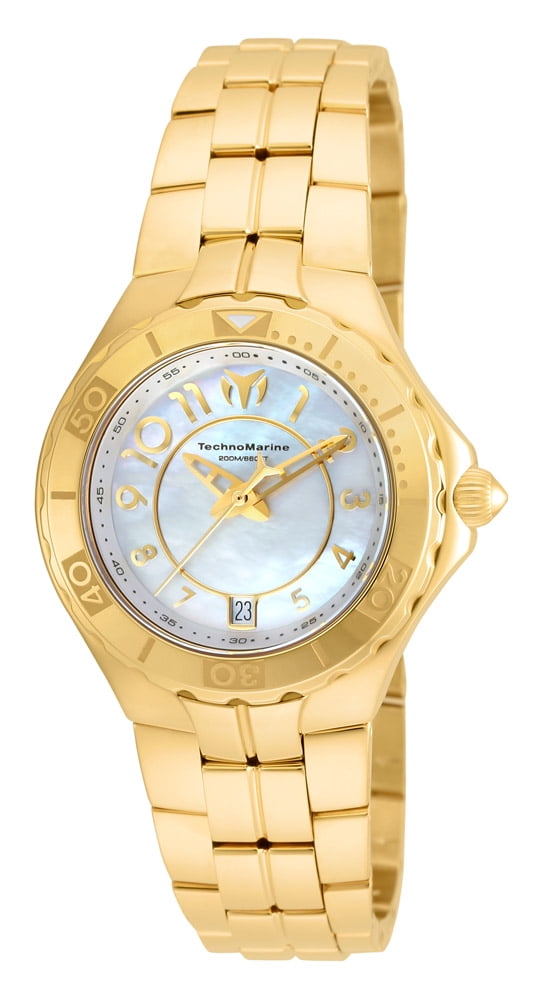 TechnoMarine Women's TM-715009 Sea Pearl Quartz 3 Hand White Dial Watch ...