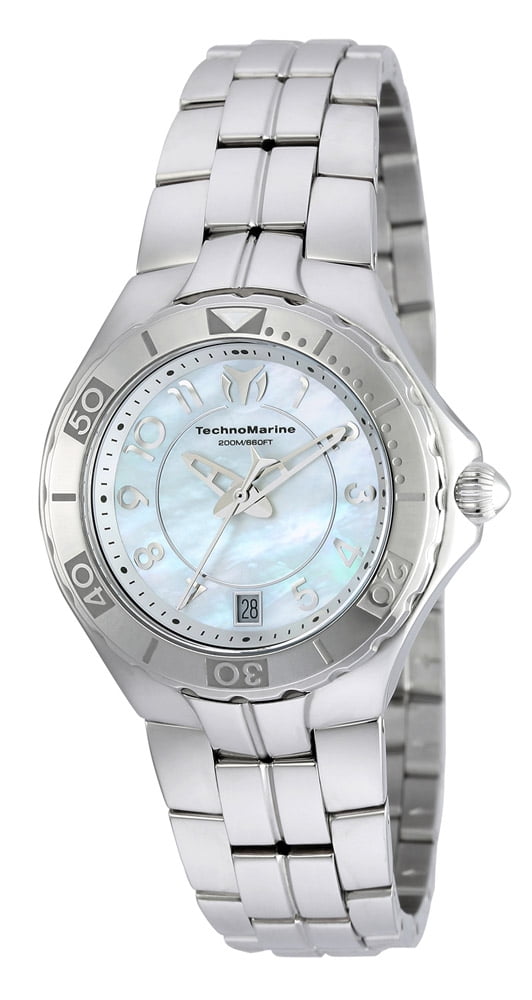 Thechnomarine Sea Pearl Diamond Stainless Steel TechnoMarine 713004 Sea Pearl White Dial Diamond Stainless  main image 4