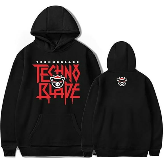 Technoblade Merch Hoodie Pullover Long Sleeve Hooded Sweatshirt for Men Women Funny Tops