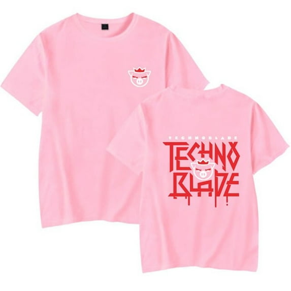 Technoblade Merch T-Shirt Unisex Casual Crewneck Summer Short Sleeve Fashion Tee Shirt
