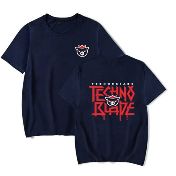 Technoblade Merch T-Shirt Unisex Casual Crewneck Summer Short Sleeve Fashion Tee Shirt