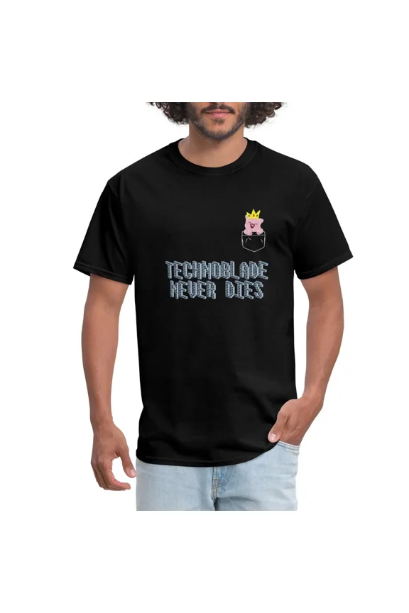 Technoblade Pig In A Pocket Technoblade Never Dies Gamer Quote Unisex T-Shirt, S-5XL