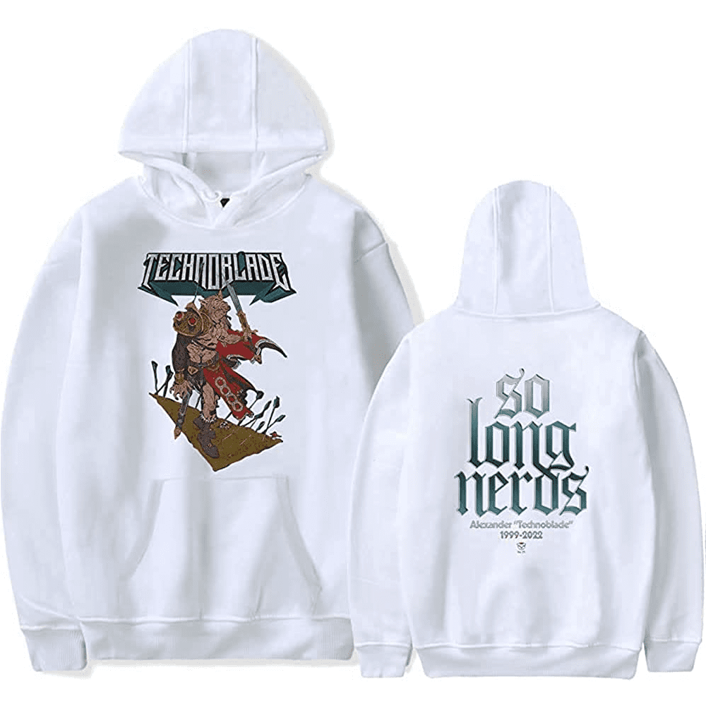 Technoblade Merch Sweatshirt Good Game Long Sleeve Technoblade Never Dies  Trucksuit 