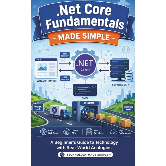 Technology Made Simple .Net Core Fundamentals Made Simple: A Beginner's Guide to Technology with Real-World Analogies, (Paperback)