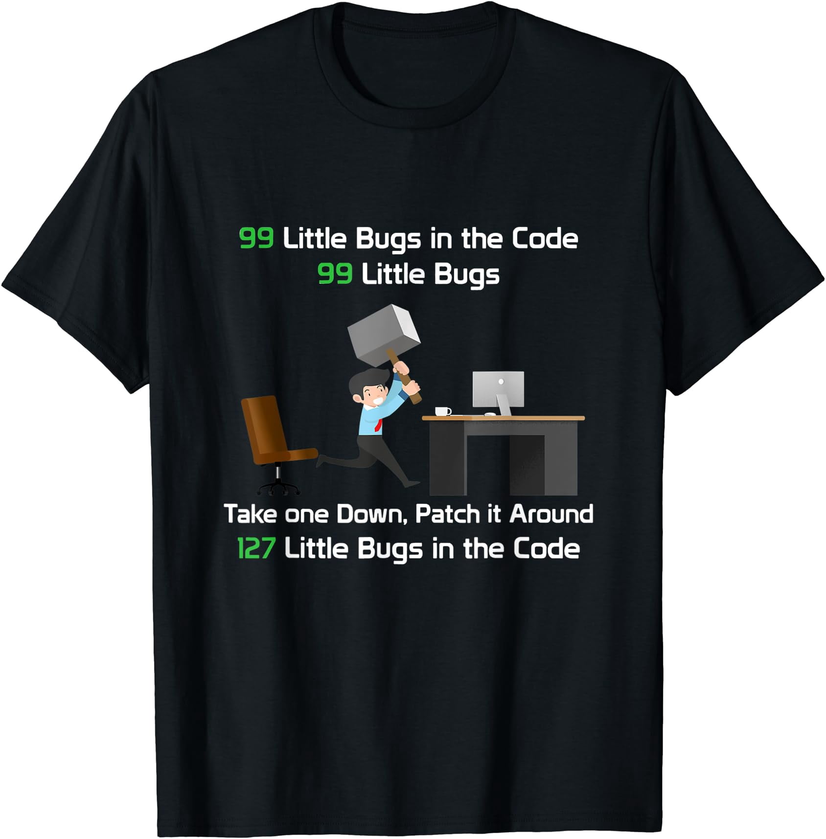 Fflashback Script Technology Software Script HTML Network 99 little Bugs T-Shirt ...