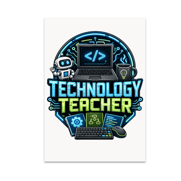 Technology Teacher Wall Art - Technology Teacher - 13x19 Poster Print