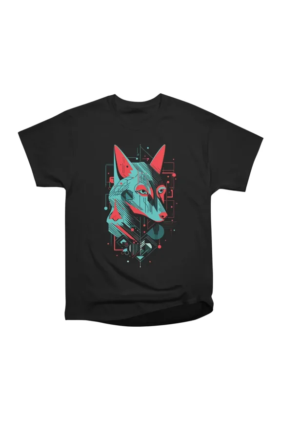 Technology Wolf T-Shirt Tee Gift For Him Merch For Her Apparel For Friend
