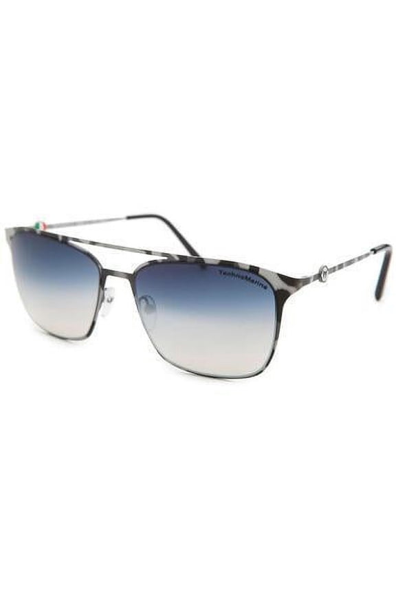 Cruise Aviator TMEW003-01 Gradient Lens Double Bridge Metal Sunglasses Grey / Blue UV Protection Designer Pilot Shades for Men & Women