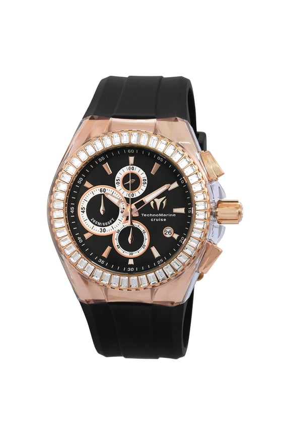 Cruise Chronograph Quartz Crystal Black Dial Men's Watch TM-121162