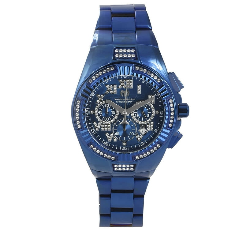 Technomarine Cruise Chronograph Quartz Crystal Blue Dial Men's