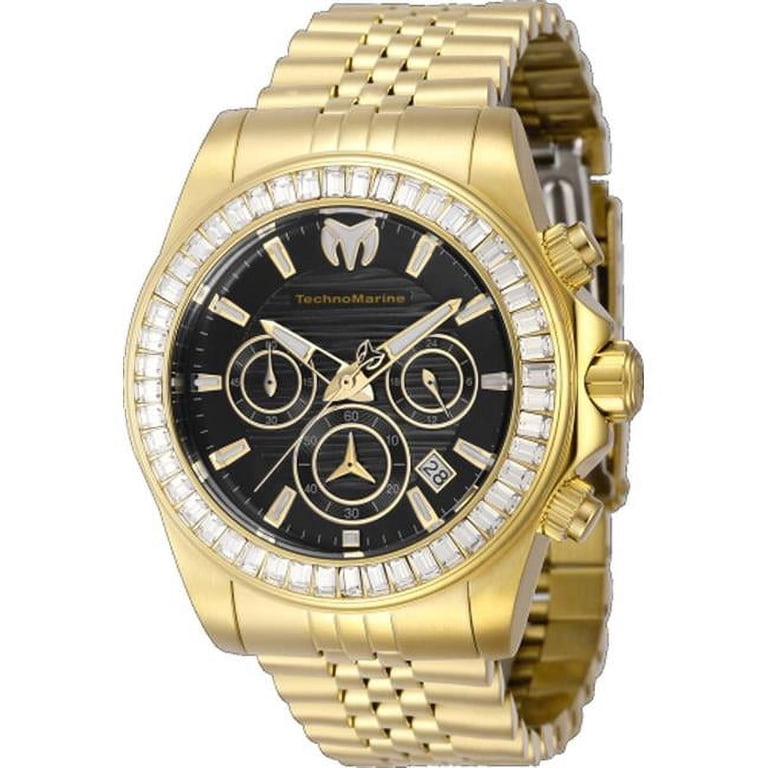 Technomarine Manta Chronograph GMT Quartz Black Dial Men display picture 2