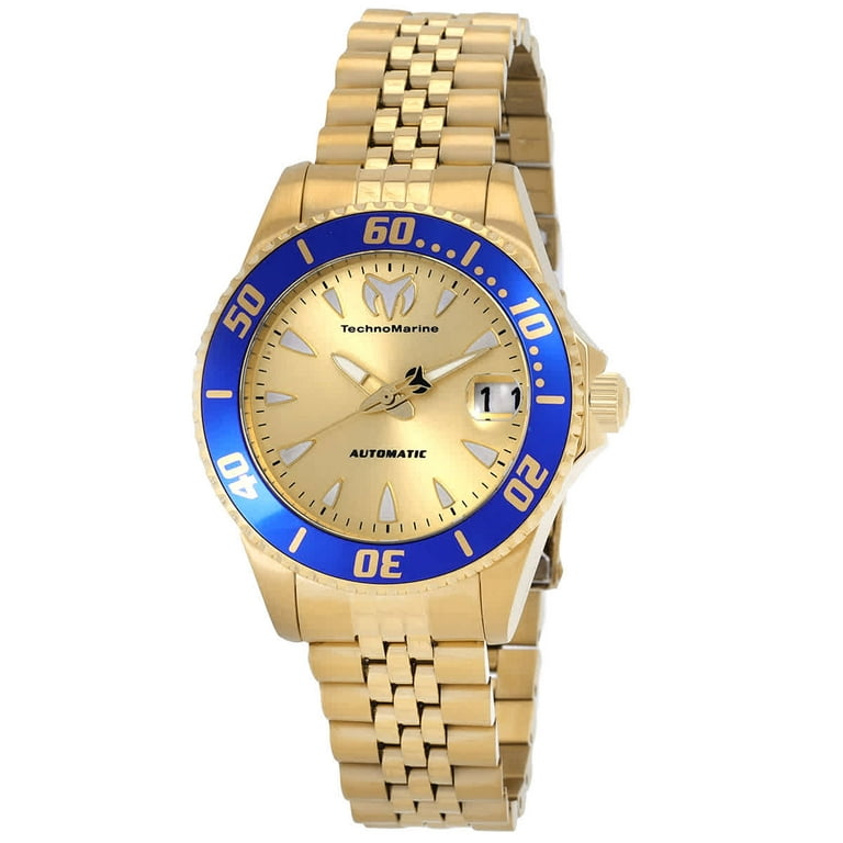 Reloj TechnoMarine Manta Grand para hombre - 47 mm, acero, dorado – ROMÁN  00664