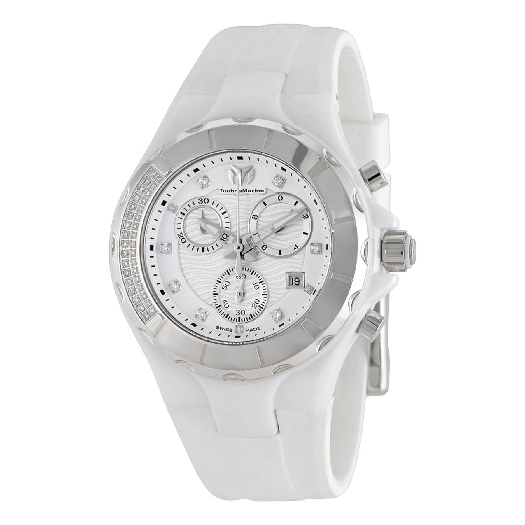 Technomarine Men's Cruise Ceramic Chronograph White Dial Unisex Watch 110030