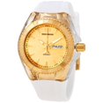 thumbnail image 1 of Technomarine Men's TM-115061 Cruise Monogram Gold Dial Interchangeable Silicone Strap Dive Watch, 1 of 3