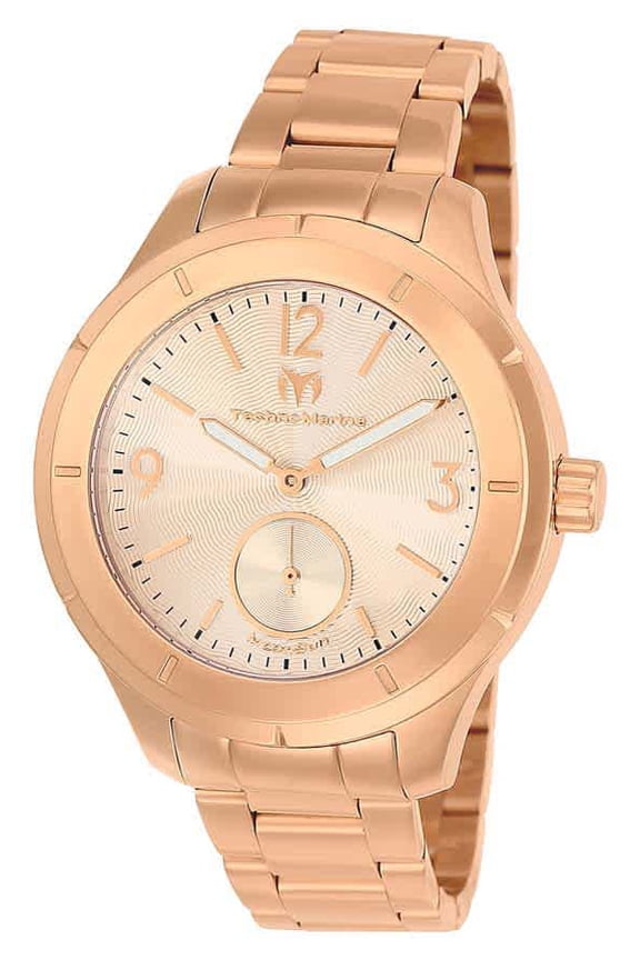 Men's TM-117031 Wo Rose Gold Stainless Steel Dress Watch