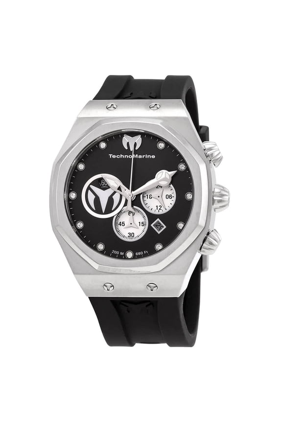 Reef Sun Chronograph Quartz Diamond Black Dial Men's Watch TM-520000