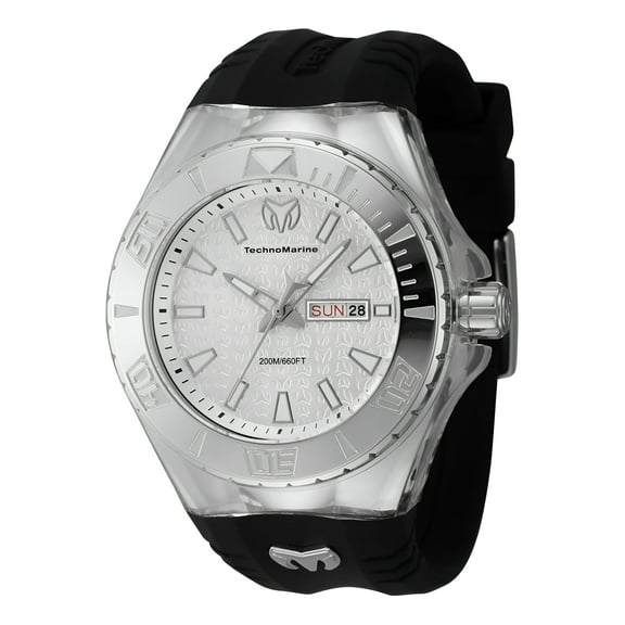 Technomarine Cruise Monogram Date Day Quartz Silver Dial Men's Watch TM-122007