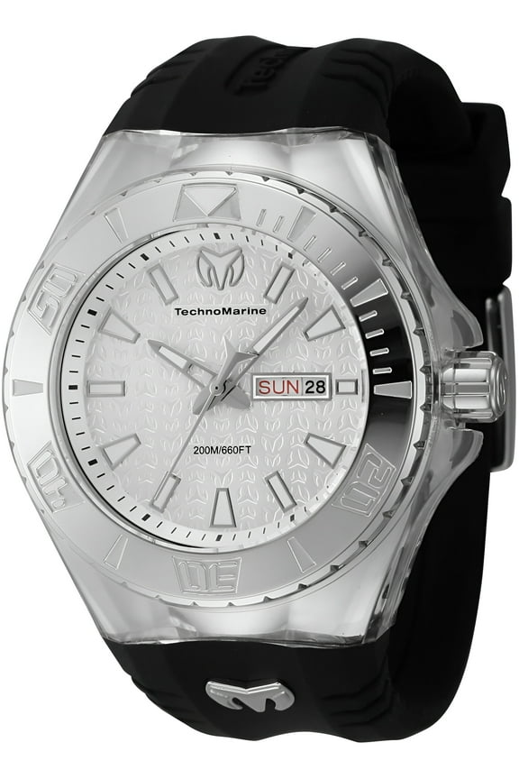 Cruise Monogram Date Day Quartz Silver Dial Men's Watch TM-122007