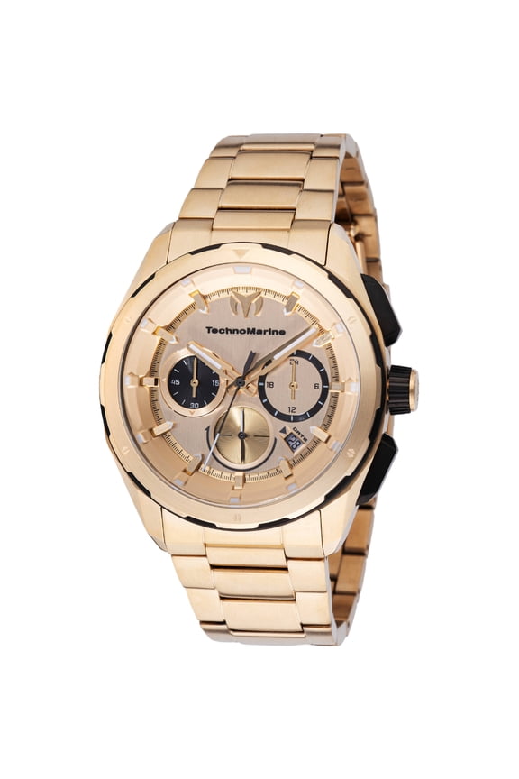 Ocean Chronograph GMT Quartz Gold Dial Men's Watch TM-318094