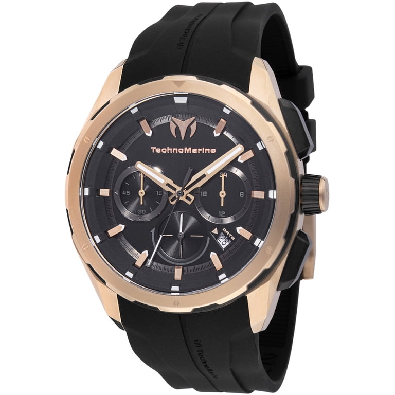 Technomarine Ocean Chronograph GMT Quartz Black Dial Men's Watch