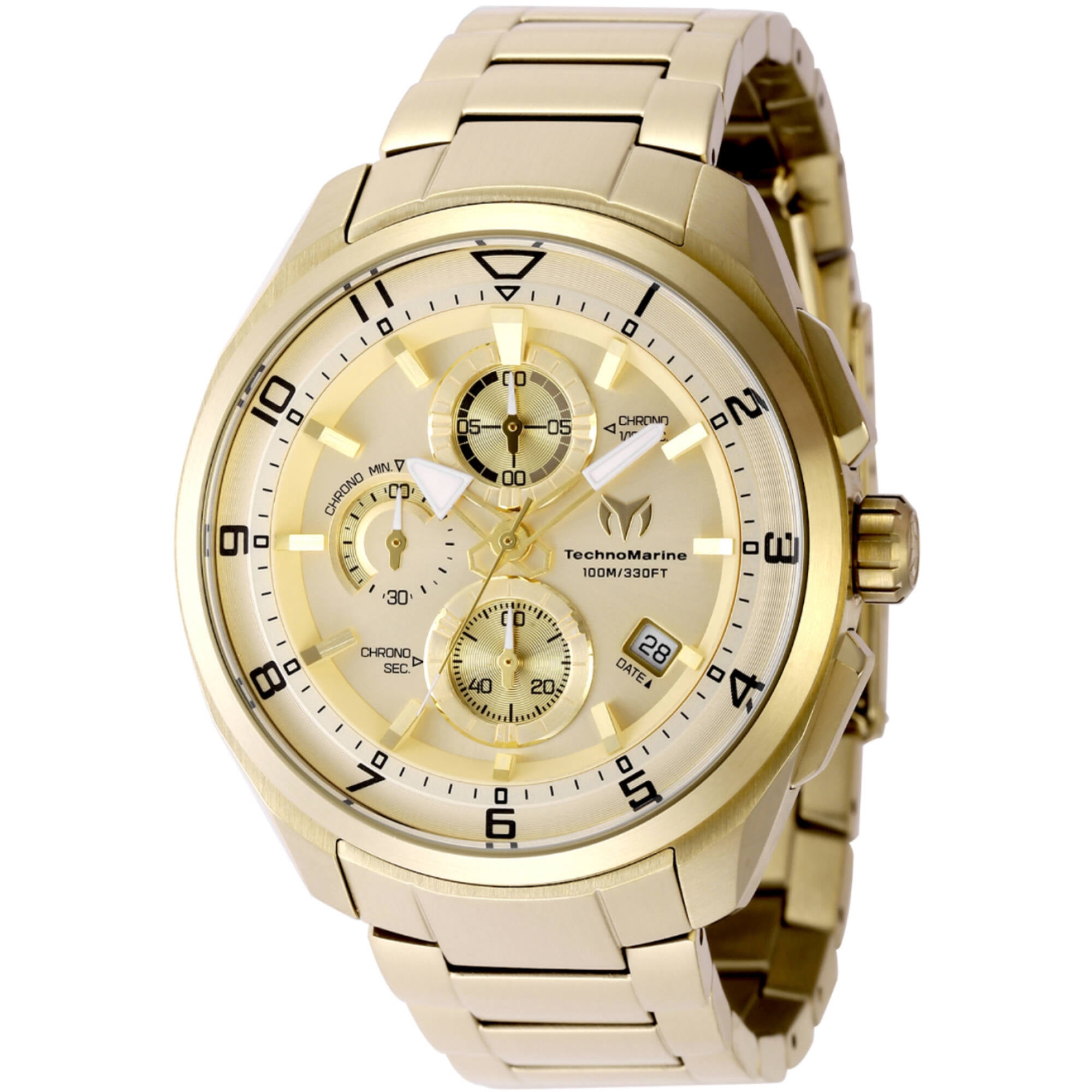 Technomarine Ocean Chronograph Quartz Gold Dial Men's Watch TM