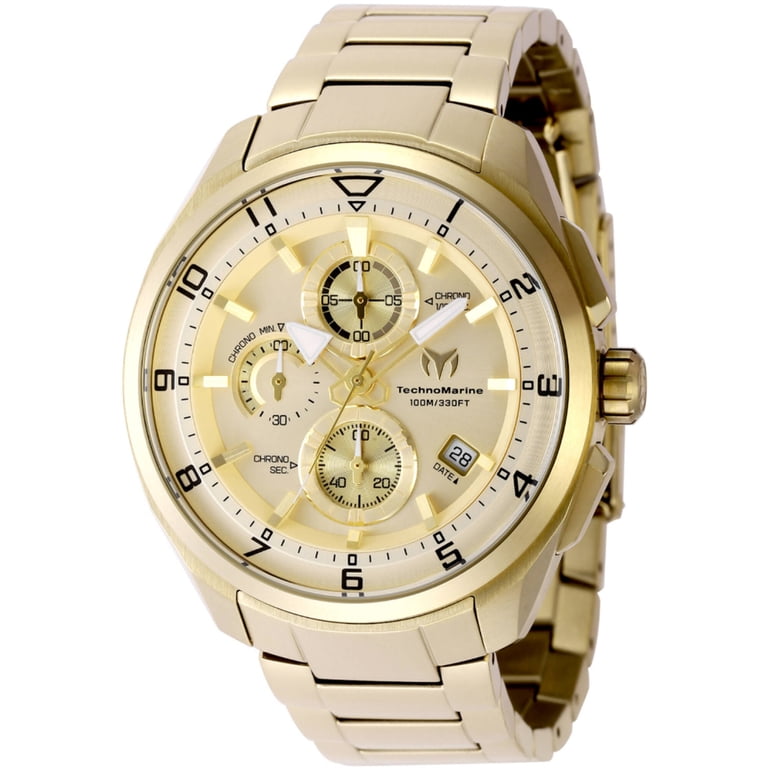 Technomarine Ocean Chronograph Quartz Gold Dial Men's Watch TM