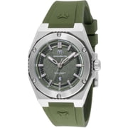 Technomarine TM-416054 Womens Coral Quartz Olive Green Dial Watch