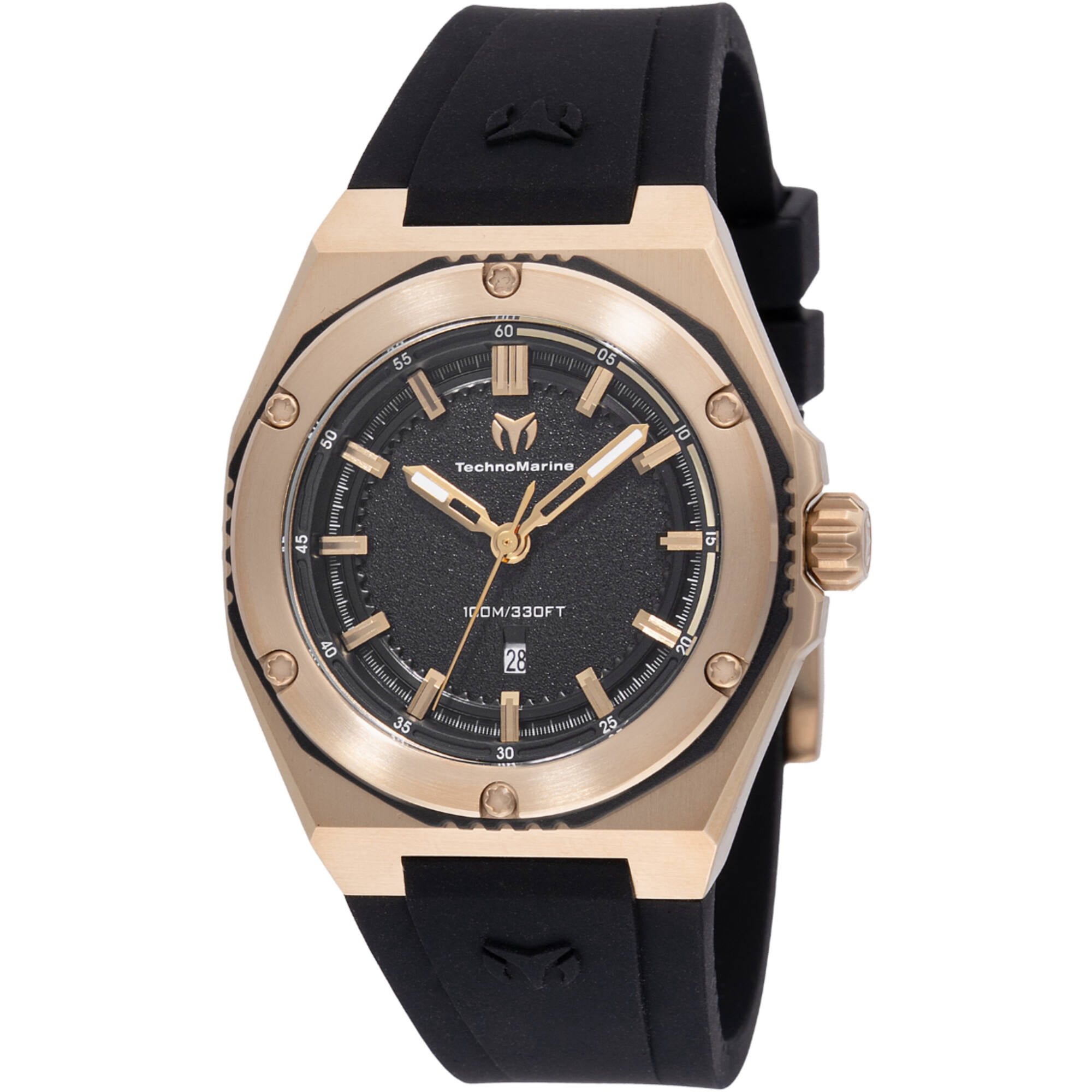 TechnoMarine CS5 レディースウォッチ Technomarine Coral Quartz Black Dial Ladies Watch TM-416056