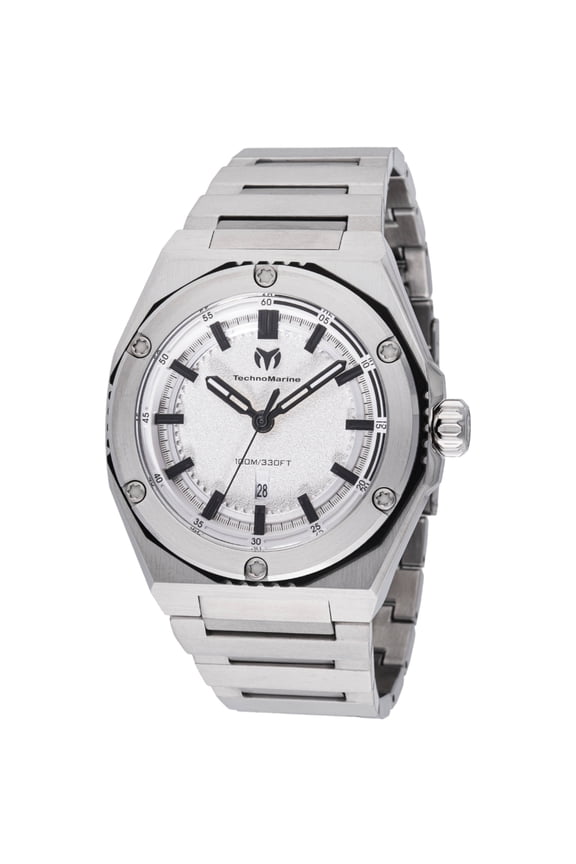 Coral Quartz Silver Dial Men's Watch TM-416060