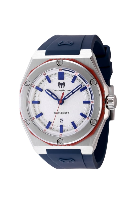 Coral Quartz Silver Dial Men's Watch TM-416091