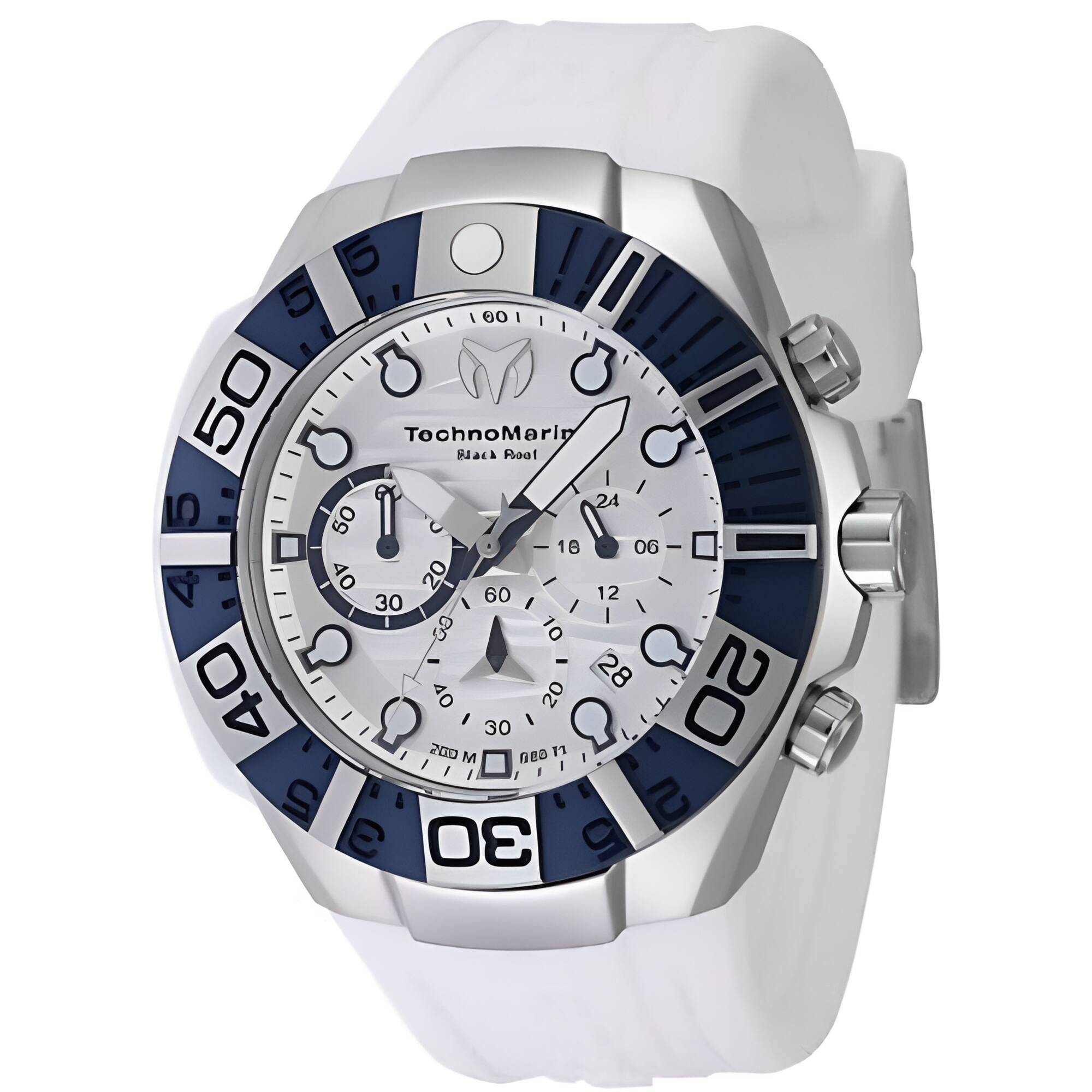 Technomarine TM-523013 Men's Reef Chronograph White Strap Watch