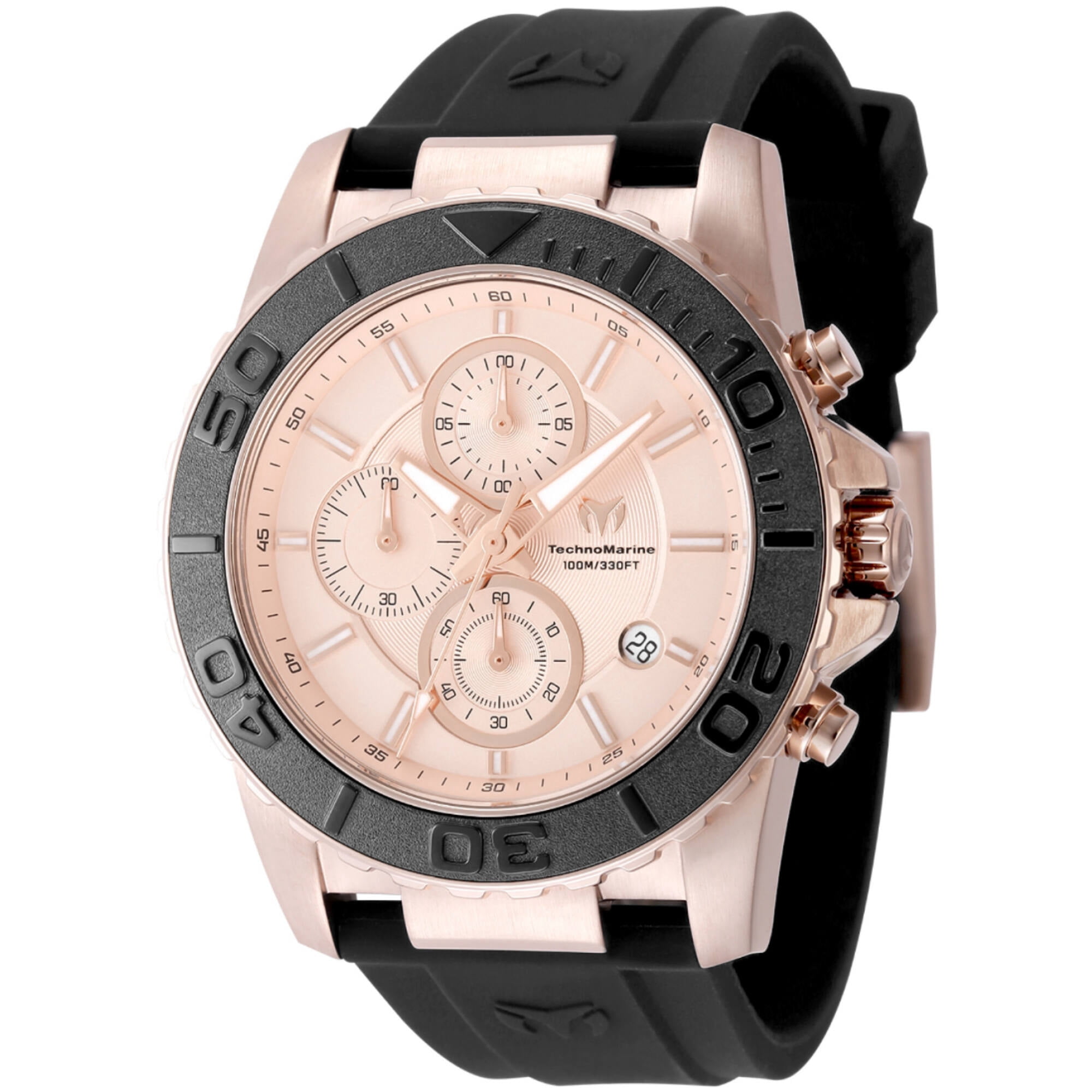 Technomarine Sea Chronograph Quartz Rose Gold Dial Men display picture 3