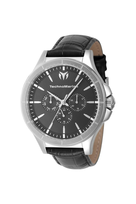 TM-822026 Men's MoonSun Date Charcoal Dial Watch