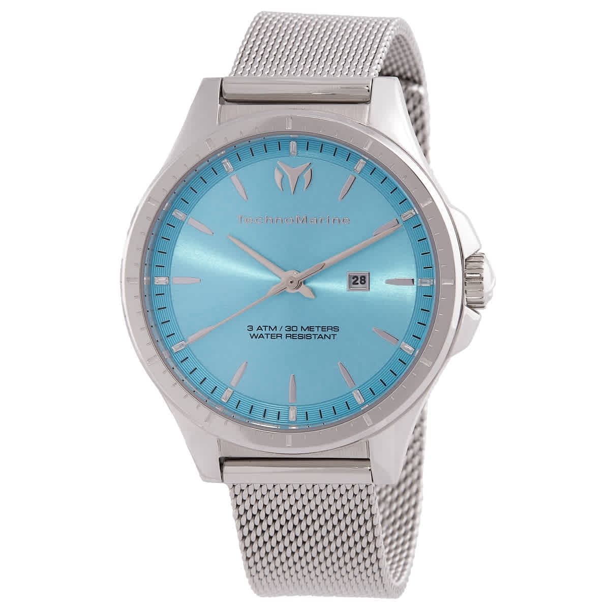 Technomarine TM-822035 Women's MoonSun Light Blue Dial Steel Watch