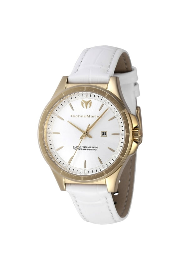 TM-822043 Women's MoonSun Yellow Gold Case Strap Watch